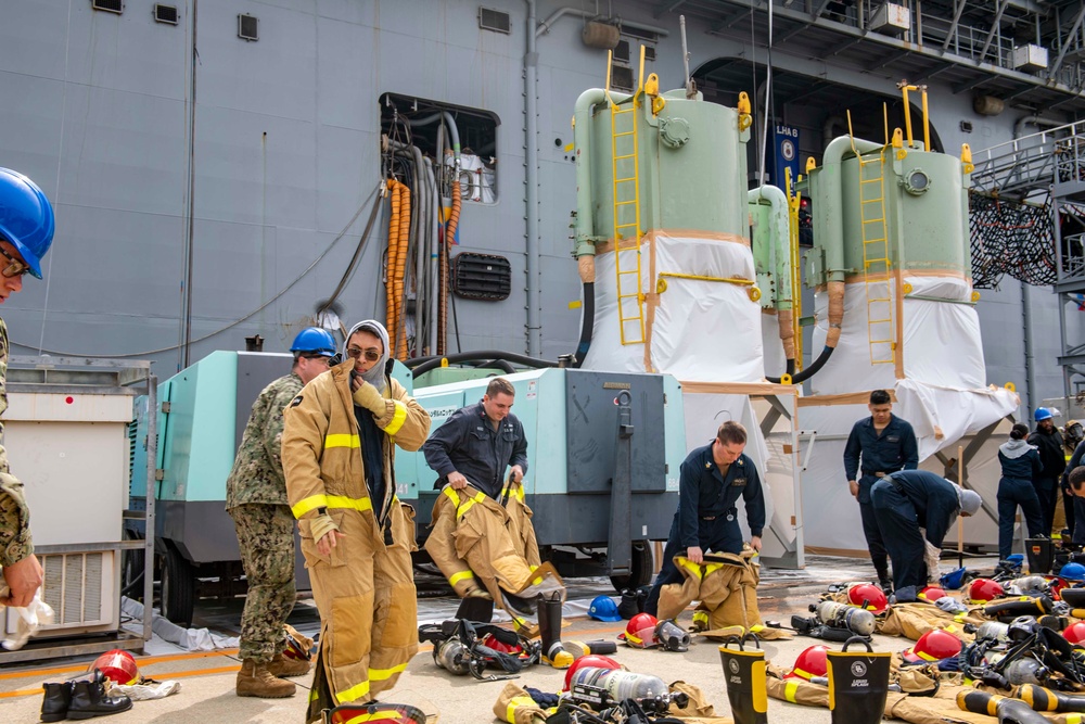 USS AMERICA CHAPTER 13 FIRE DRILL