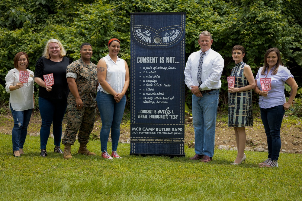 Camp Foster Stands in Support of Denim Day