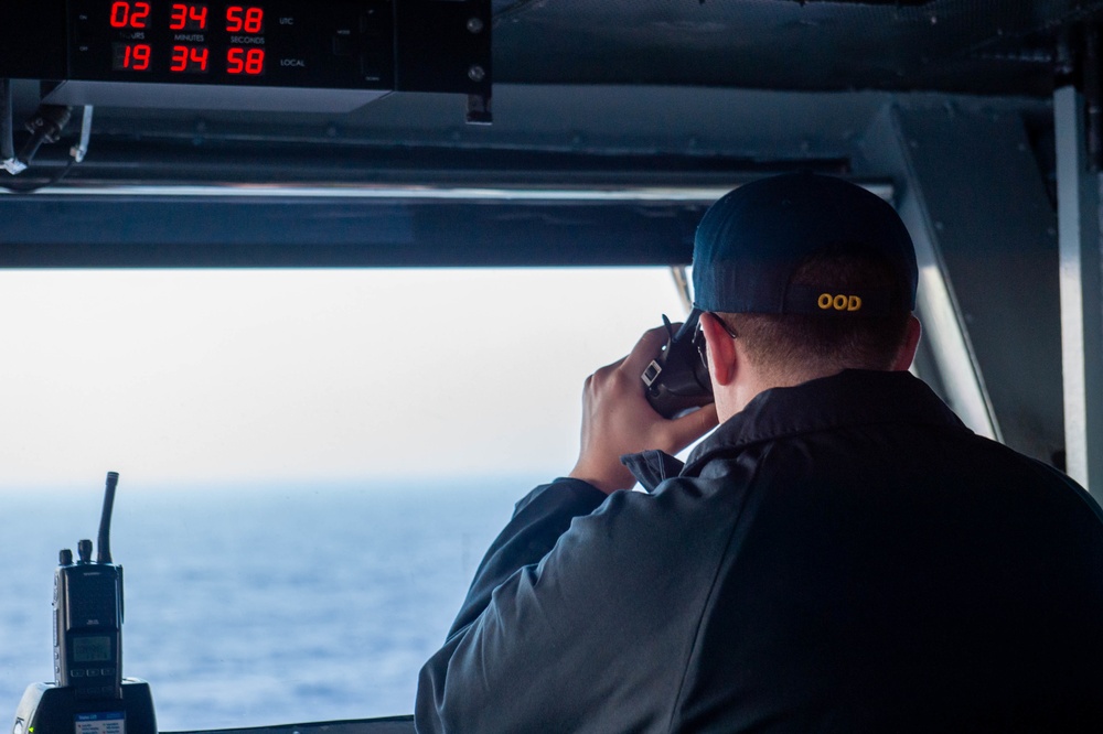 USS Carl Vinson (CVN 70) Sailors Conduct Routine Operations in the Pacific Ocean