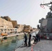 USS Ross leaves port in Valletta, Malta