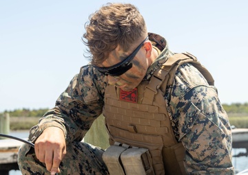 U.S. Marines produce potable water using a Platoon Water Purification System