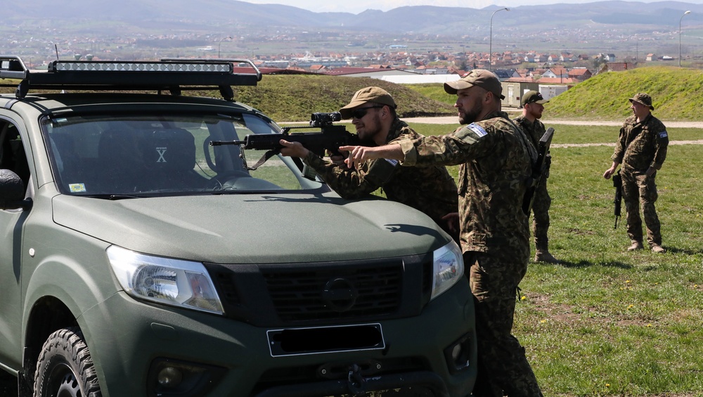 U.S. battalion leads multinational force during peace support operations in Kosovo