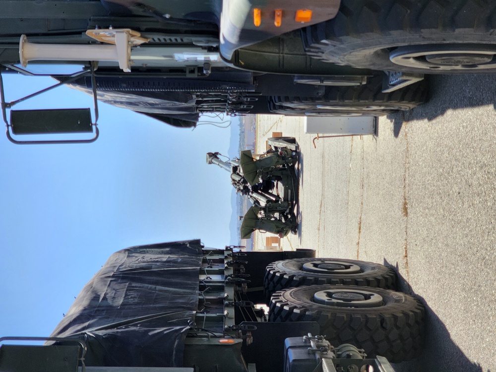 M777 Howitzer sits on flightline