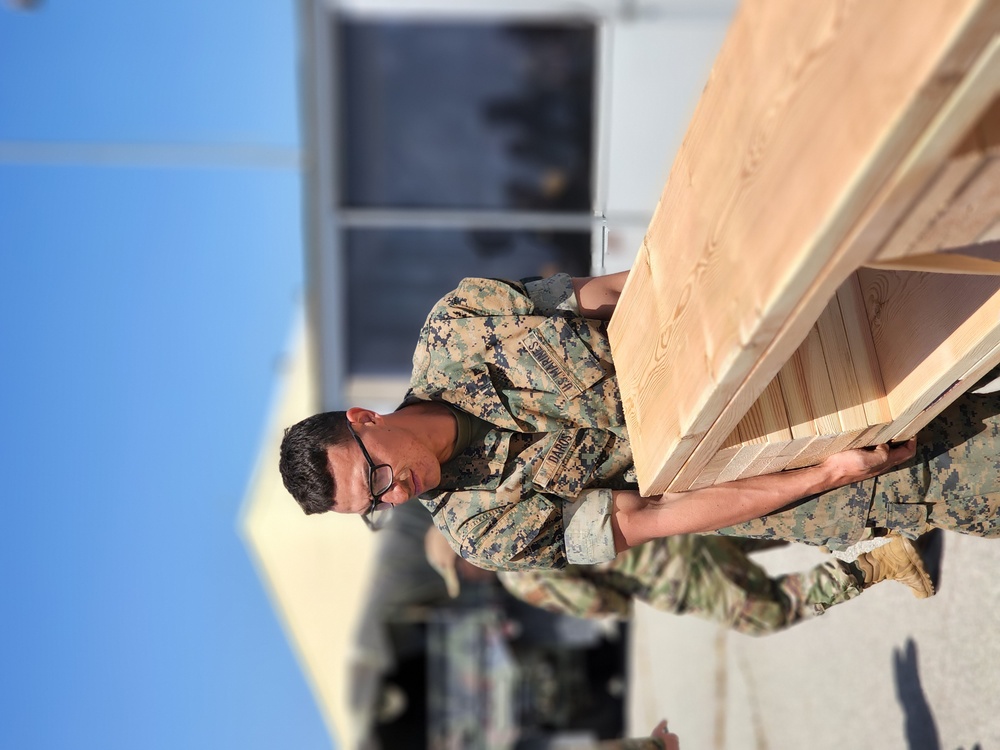 Marine assisting in European Support 2022