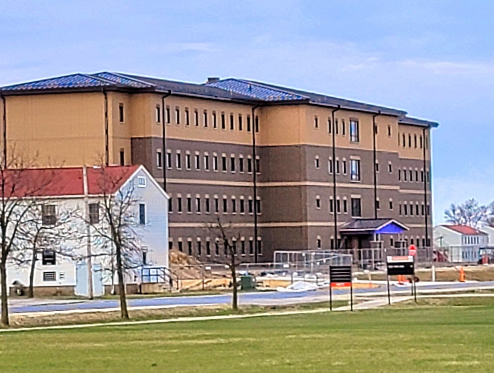 April 2022 barracks construction at Fort McCoy