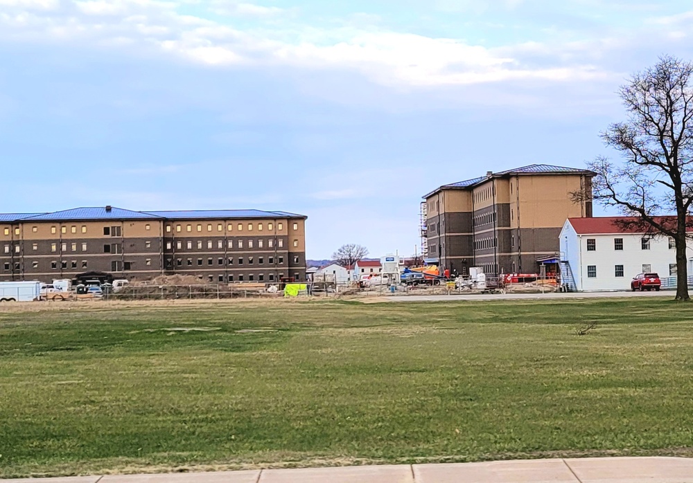 April 2022 barracks construction at Fort McCoy