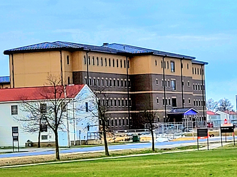 April 2022 barracks construction at Fort McCoy