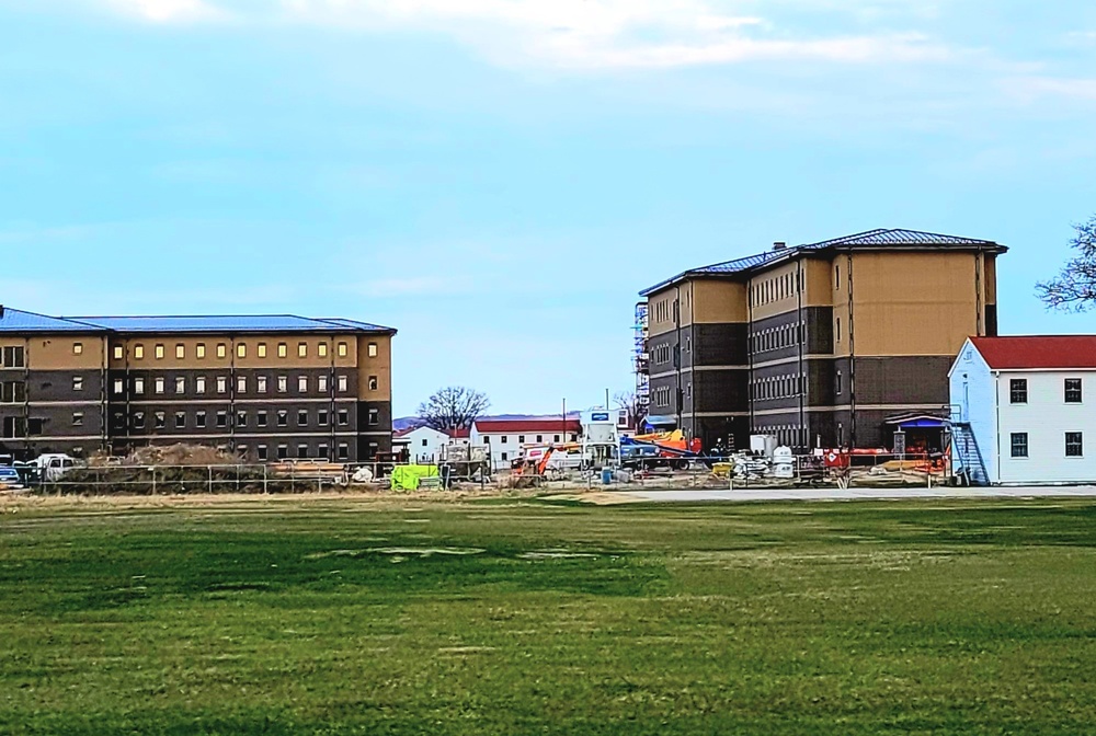 April 2022 barracks construction at Fort McCoy