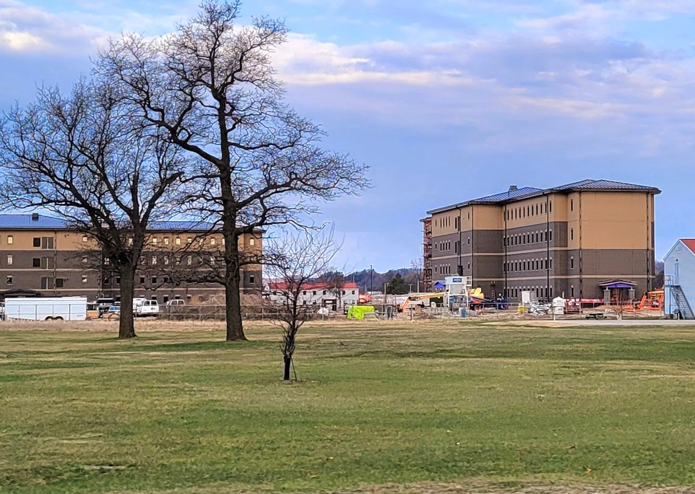 April 2022 barracks construction at Fort McCoy