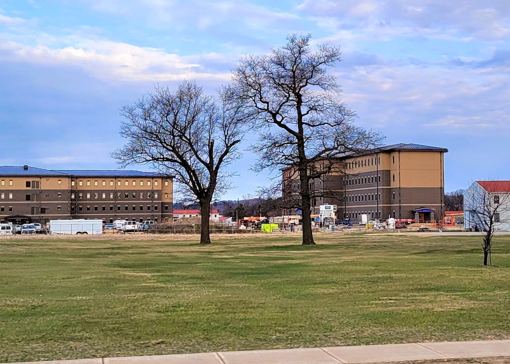 April 2022 barracks construction at Fort McCoy