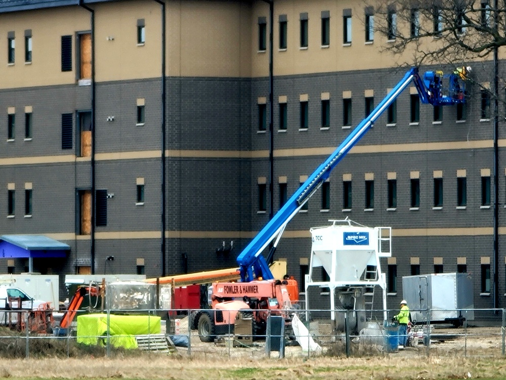 April 2022 barracks construction at Fort McCoy