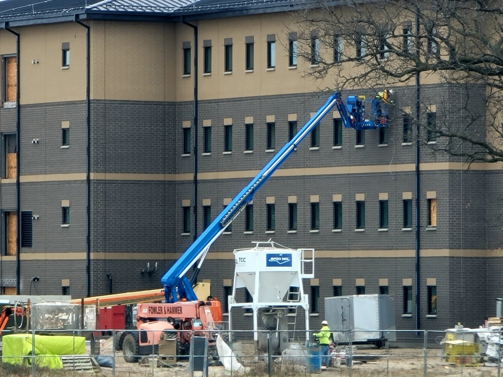 April 2022 barracks construction at Fort McCoy