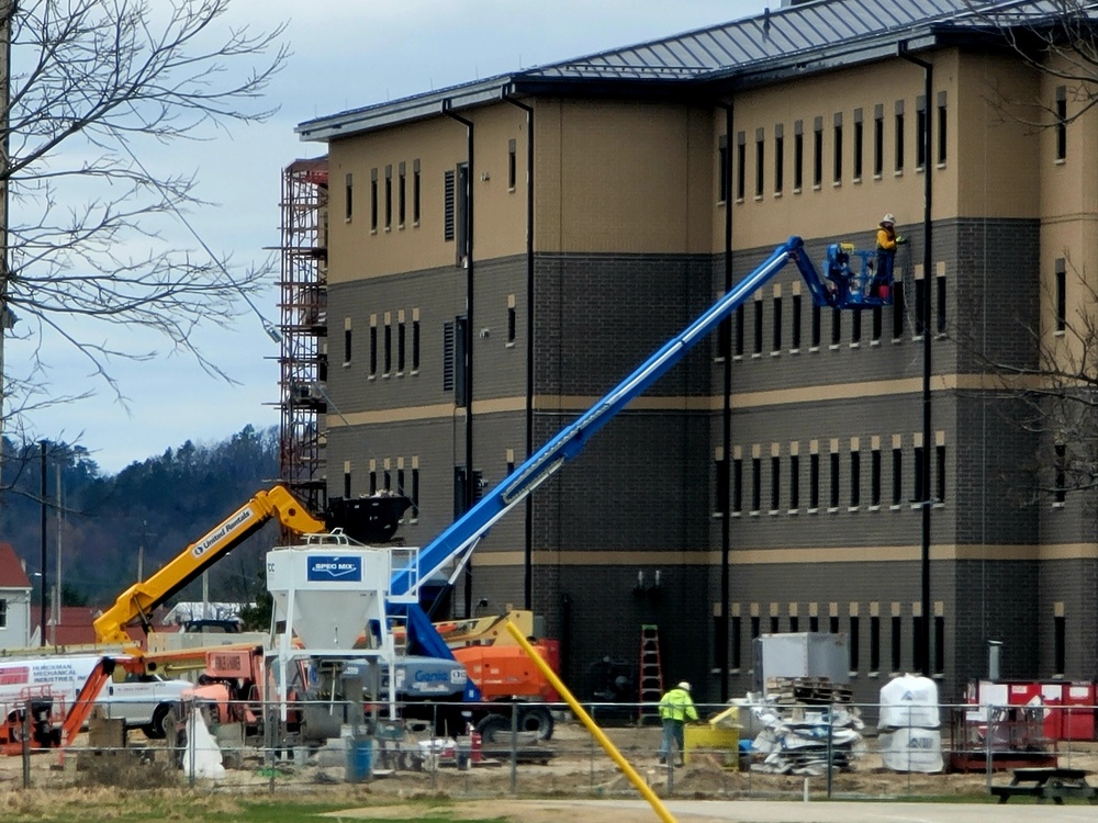 April 2022 barracks construction at Fort McCoy