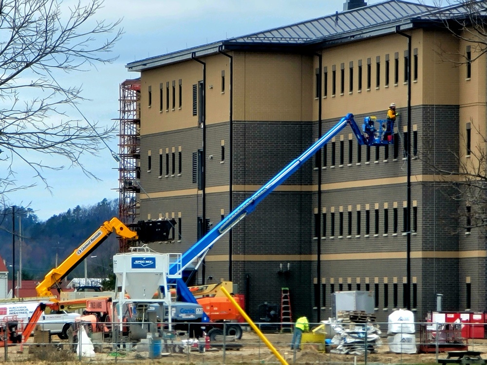 April 2022 barracks construction at Fort McCoy