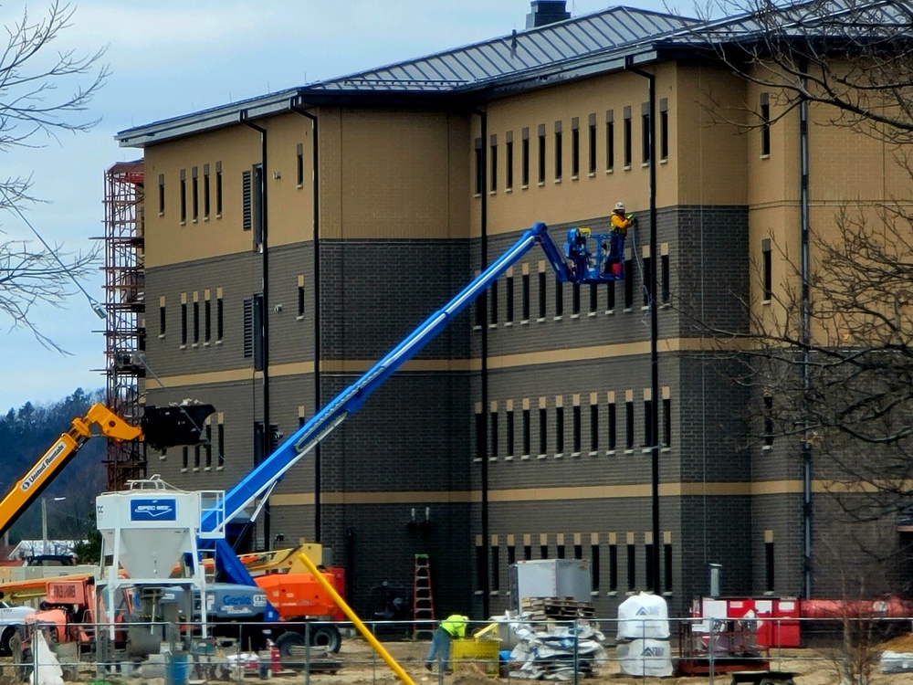 April 2022 barracks construction at Fort McCoy