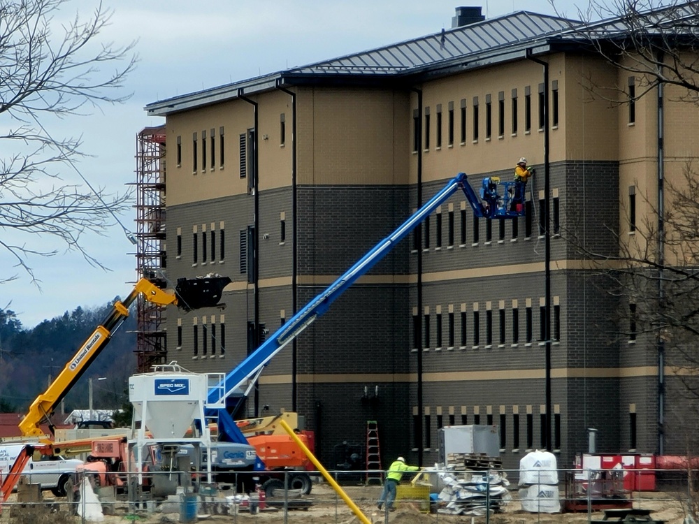 April 2022 barracks construction at Fort McCoy