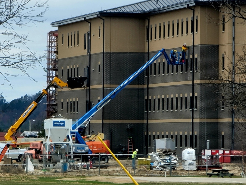 April 2022 barracks construction at Fort McCoy