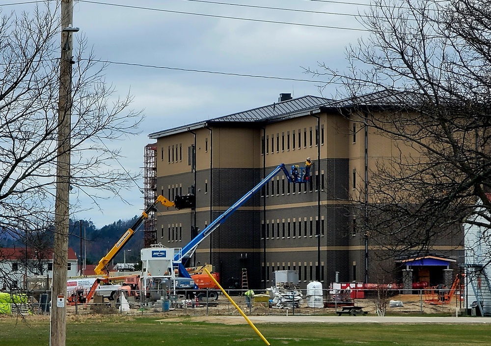 April 2022 barracks construction at Fort McCoy