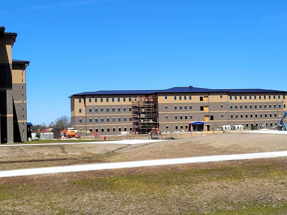 April 2022 barracks construction at Fort McCoy