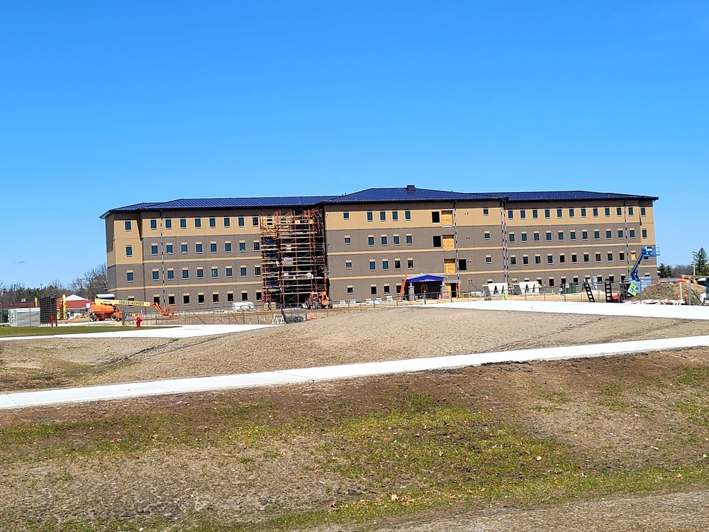 April 2022 barracks construction at Fort McCoy