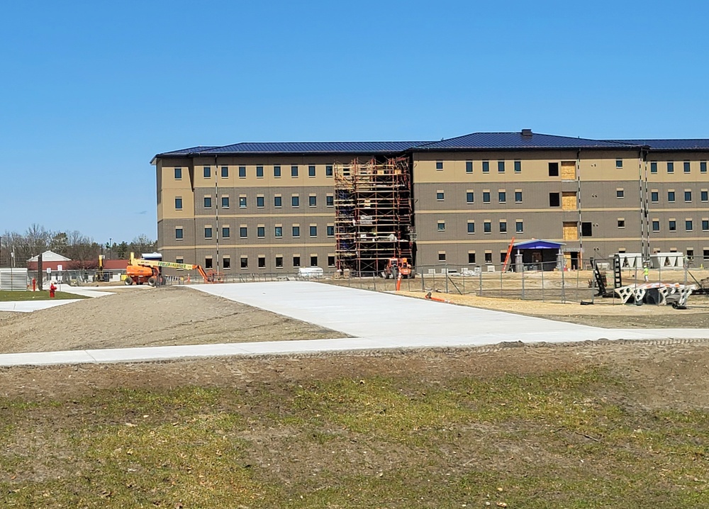 April 2022 barracks construction at Fort McCoy