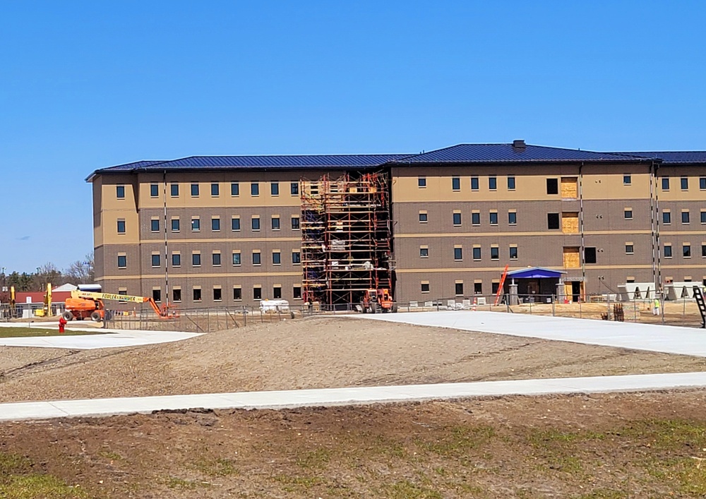 April 2022 barracks construction at Fort McCoy