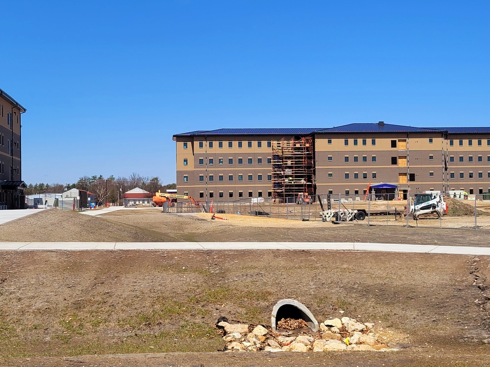 April 2022 barracks construction at Fort McCoy