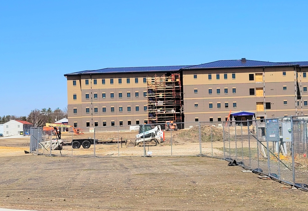 April 2022 barracks construction at Fort McCoy