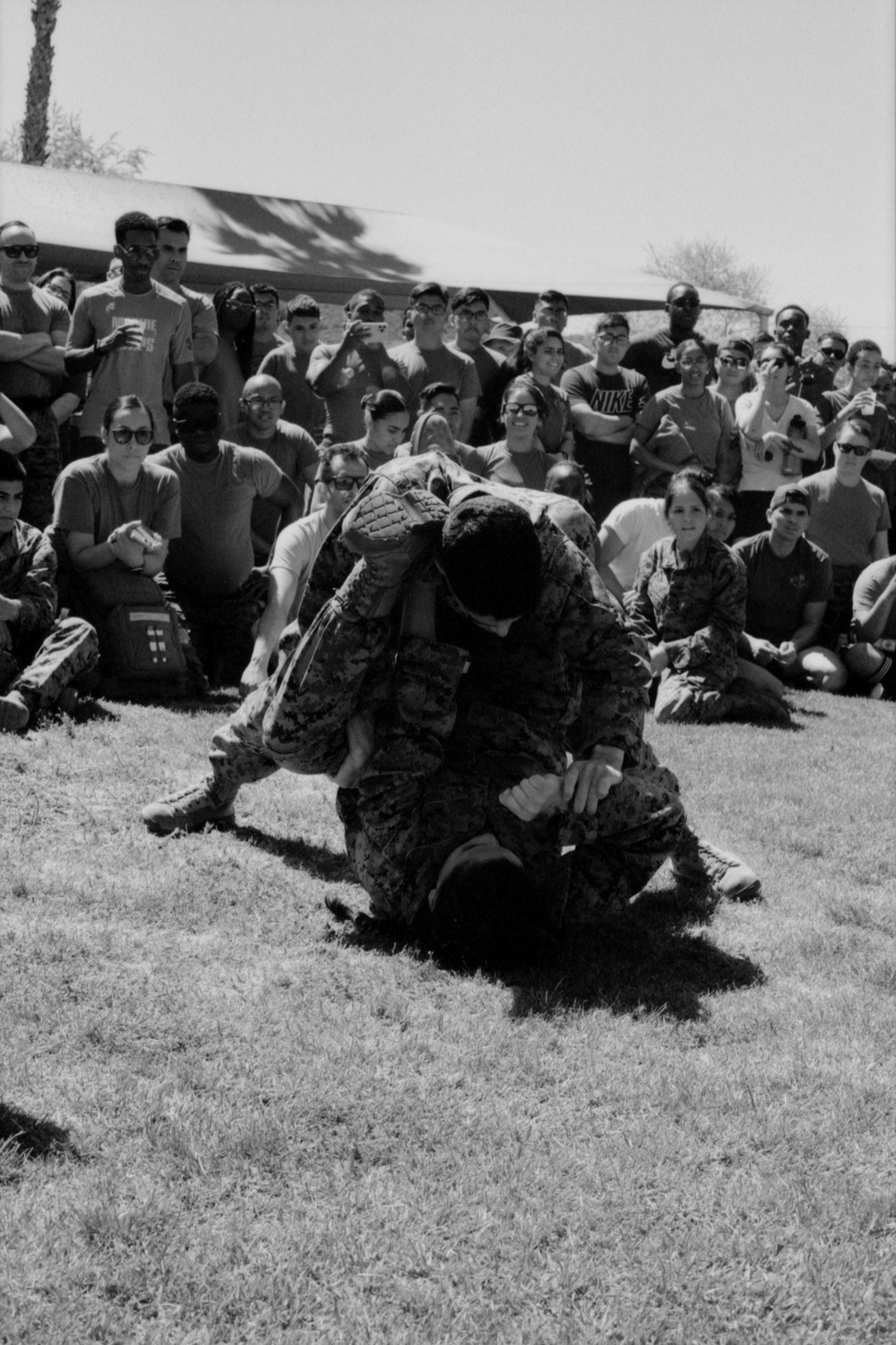 U.S. Marines and Sailors with CLR-17 conduct a Field Meet