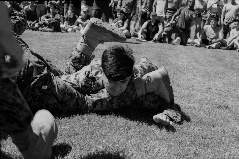 U.S. Marines and Sailors with CLR-17 conduct a Field Meet