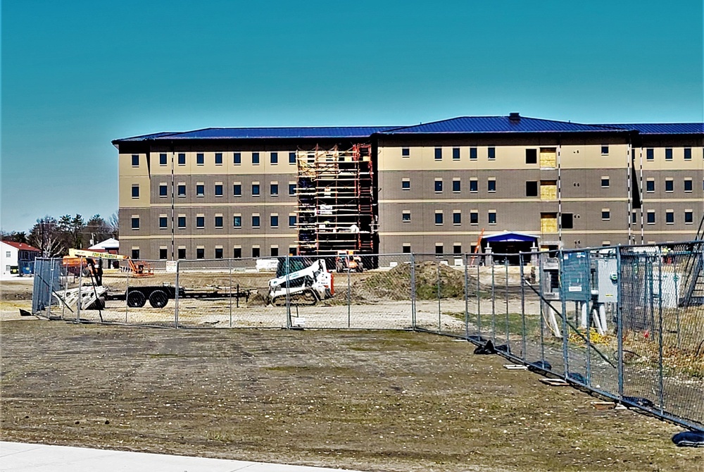 April 2022 barracks construction at Fort McCoy