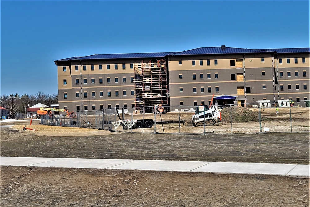 April 2022 barracks construction at Fort McCoy