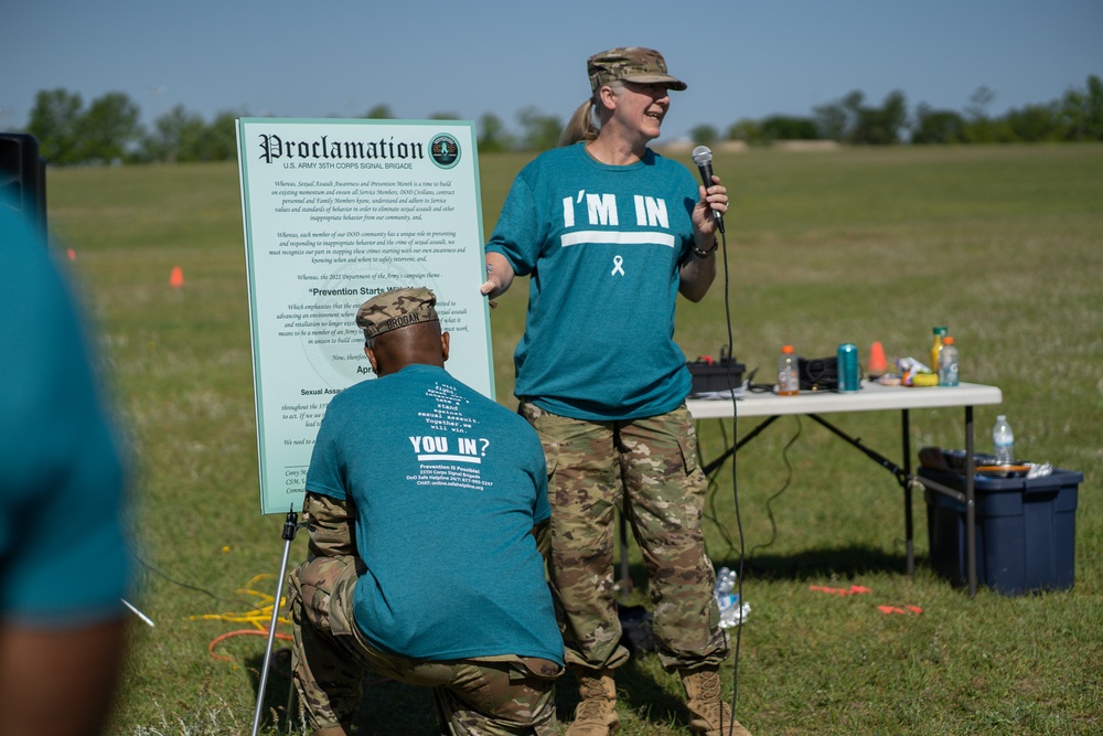 35th Corps Signal Brigade Supports Denim Day Event