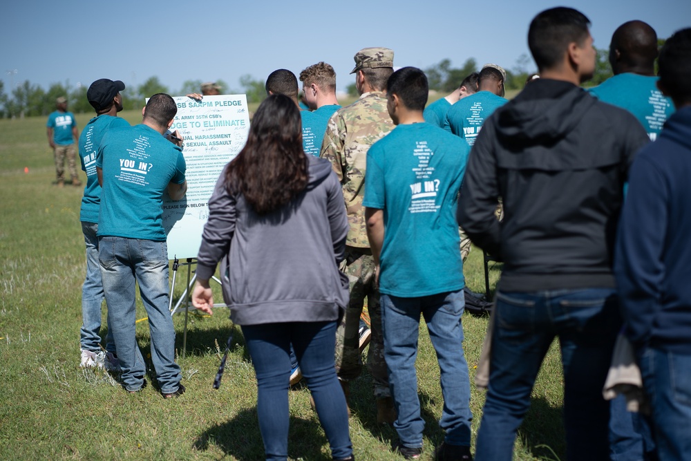 35th Corps Signal Brigade Supports Denim Day Event