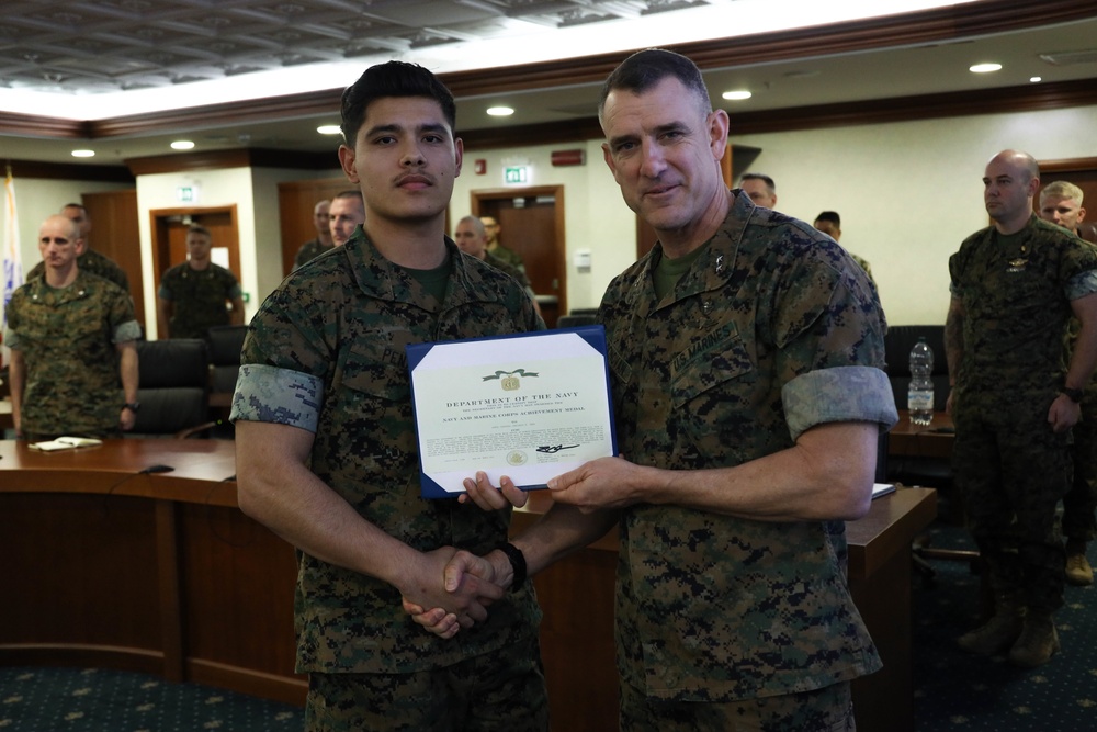 TF 61/2 Recognizes Hard Work