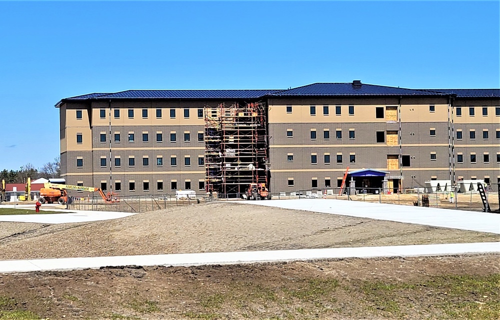 April 2022 barracks construction at Fort McCoy