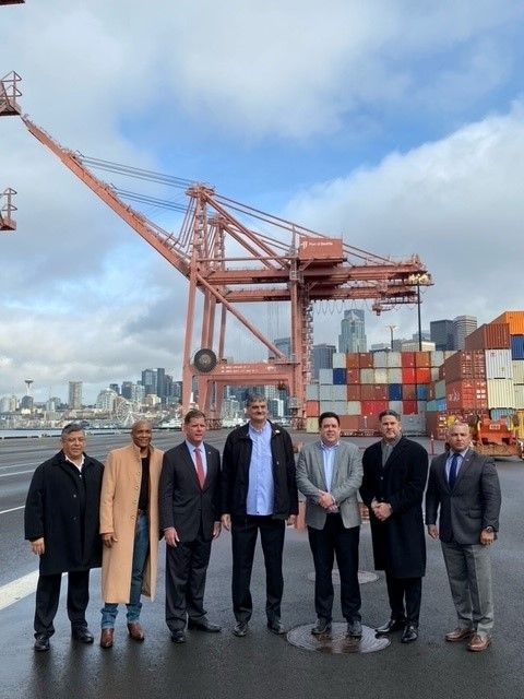 Secretary of Labor Marty Walsh and Principal Deputy Assistant Secretary James D. Rodriguez Visit Port of Seattle