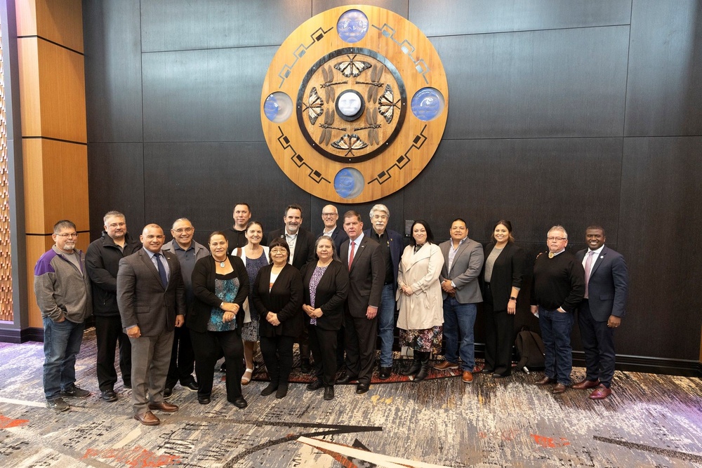 Secretary of Labor Marty Walsh and Principal Deputy Assistant Secretary James D. Rodriguez Visit Tulalip, WA