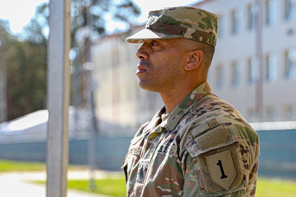 Rehearsal for CSM Jackson’s Relinquishment of Responsibility Ceremony