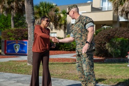 Secretary of 6th Marine Corps District Commanding Officer recognized for exceptional service