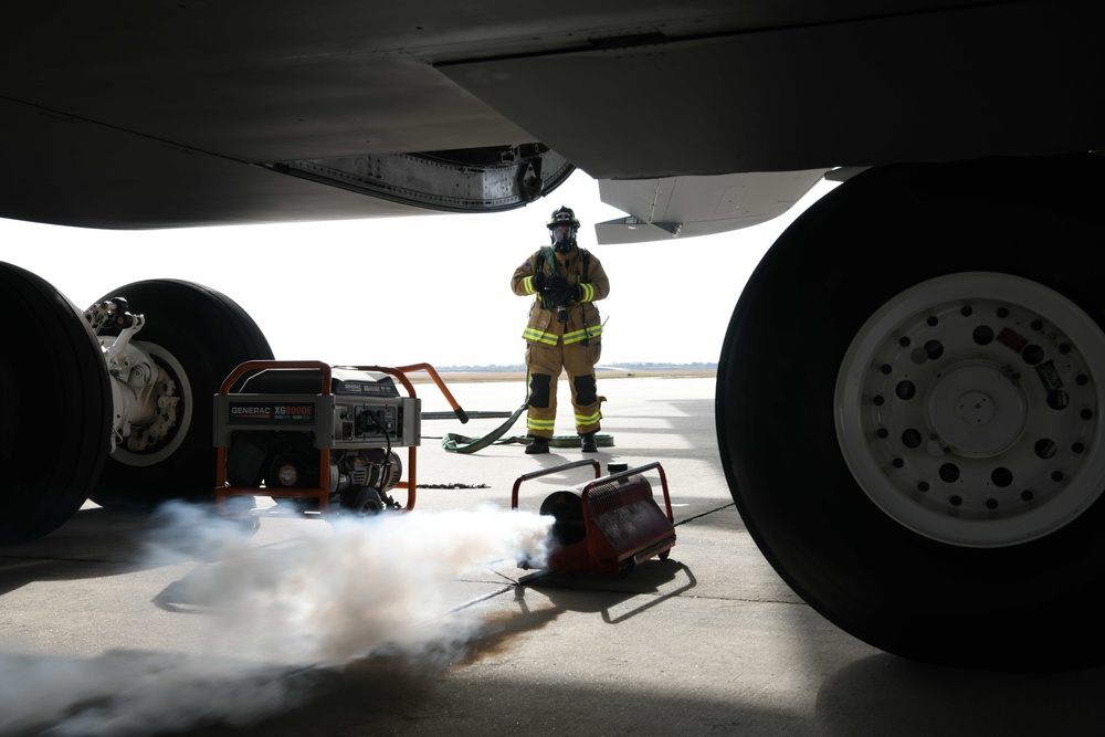 JBSA Fire Department practices C-5 rescue, fire procedures