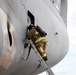 Reserve Citizen Airmen and JBSA firefighters practice C-5M emergency procedures