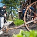 Sailors participate in the Earth Day community cleanup