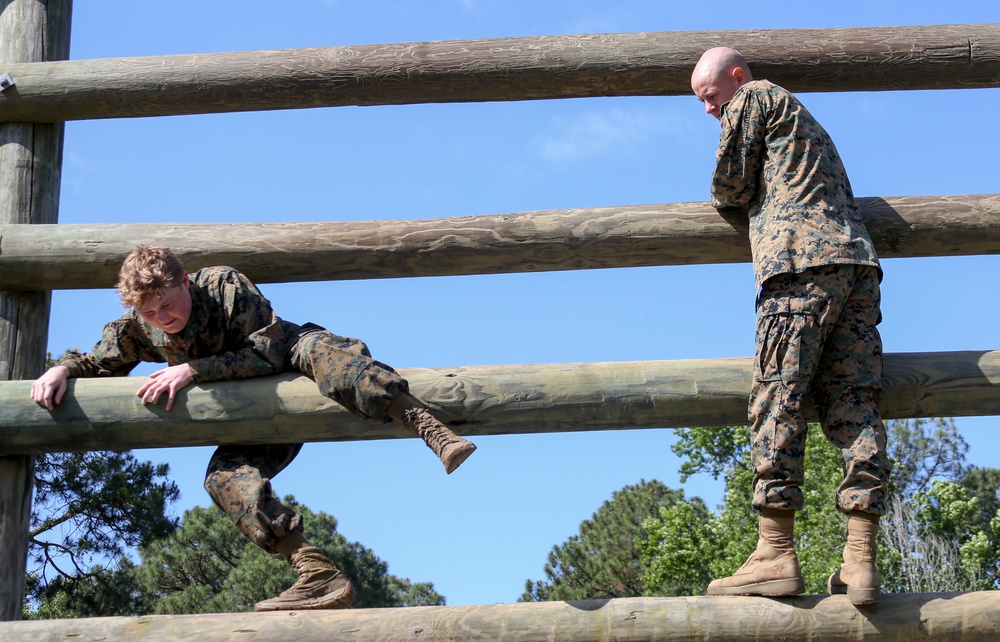 Sam Short earns the title Marine during his Make A Wish visit to Parris Island