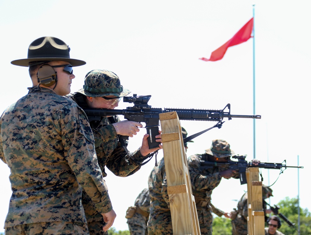 Sam Short earns the title Marine during his Make A Wish visit to Parris Island