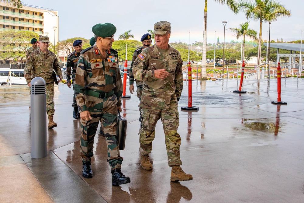 USARPAC CG meets with Indian Army DCOAS (Strategy)