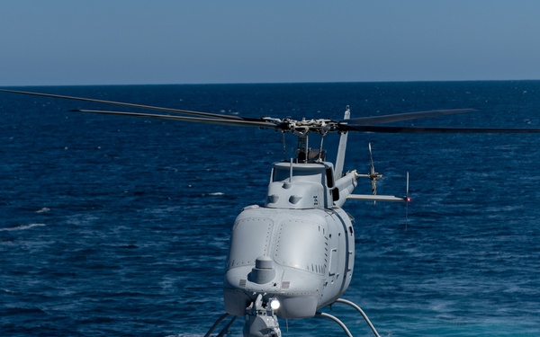 USS Montgomery (LCS 8) Conducts MQ-8C Operations