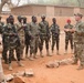 Staff Sgt. Justin McWilliams teaches a class on communication in Niger