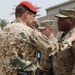 U.S. Soldiers assigned to CJTF-OIR are awarded the German Armed Forces Badge of Marksmanship at Union III ceremony