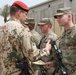 U.S. Soldiers assigned to CJTF-OIR are awarded the German Armed Forces Badge of Marksmanship at Union III ceremony